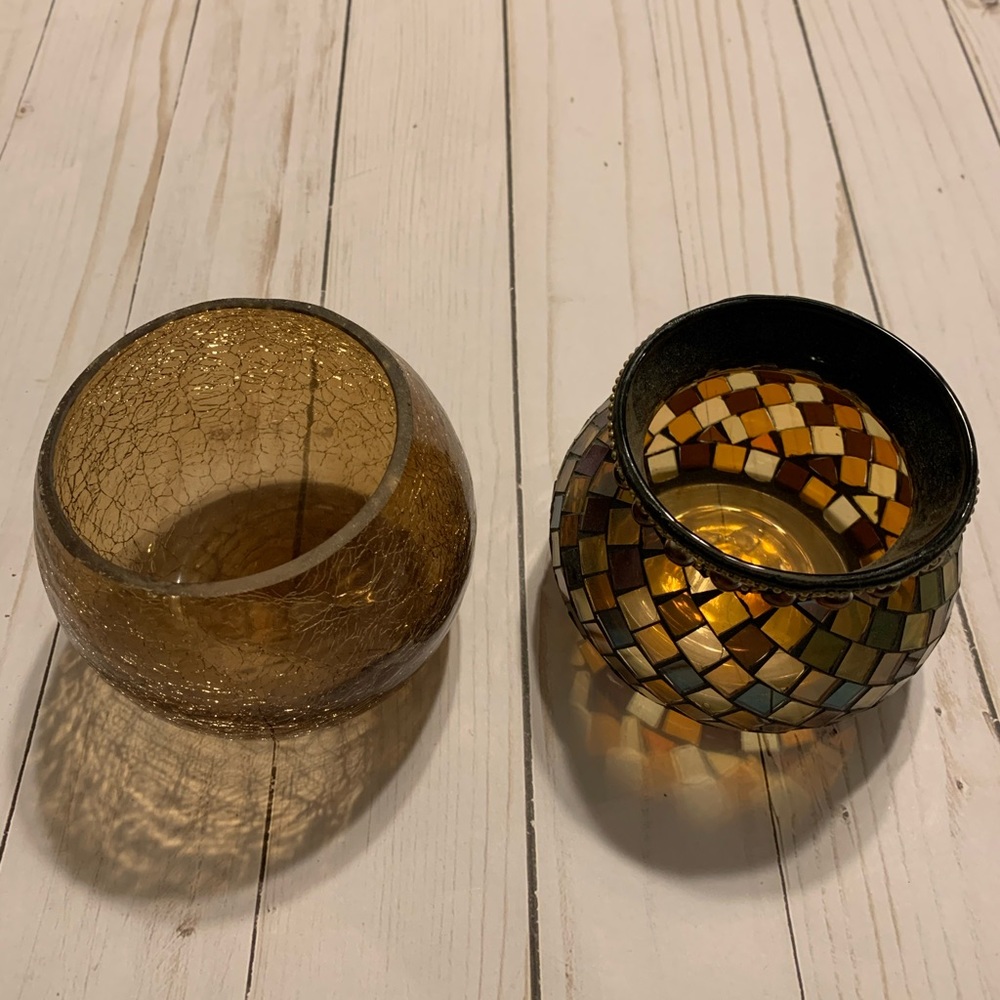 Set of TWO Candle Holders